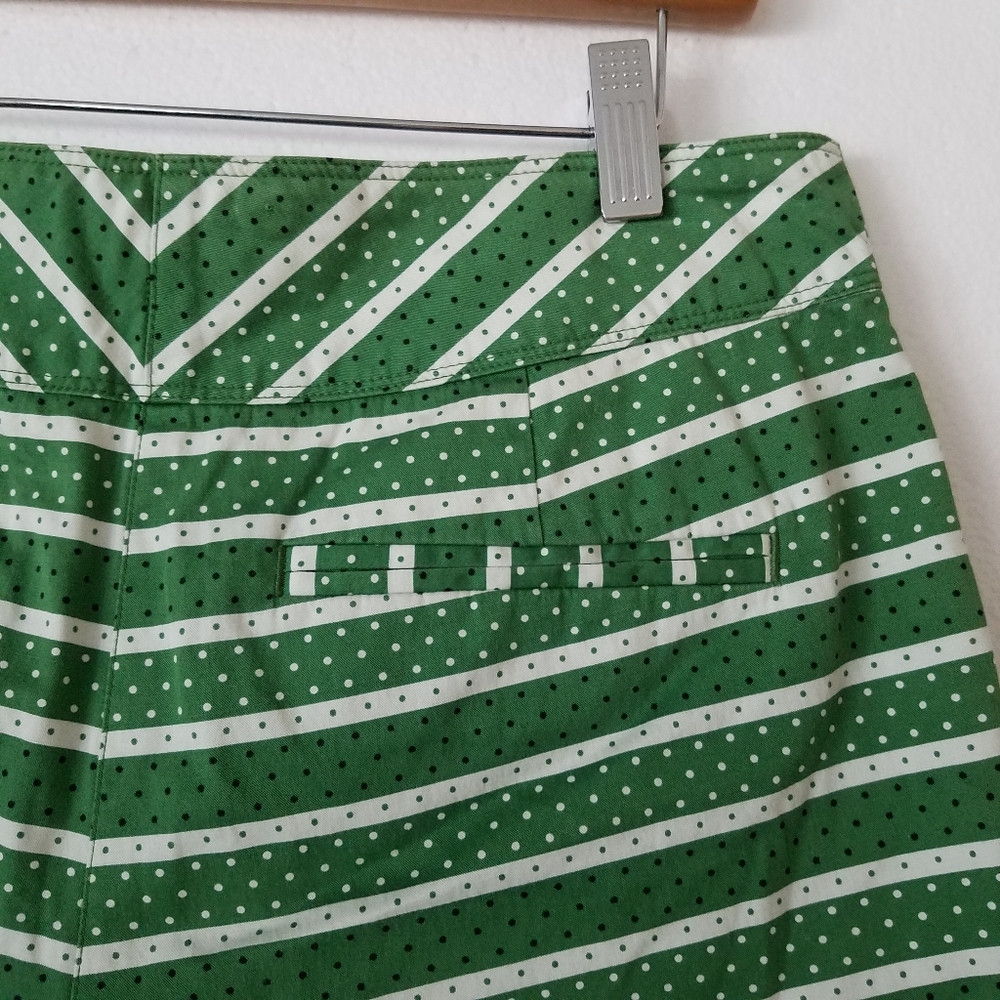 Anthropologie Meadow Rue Madison green striped shorts - Picture 5 of 10